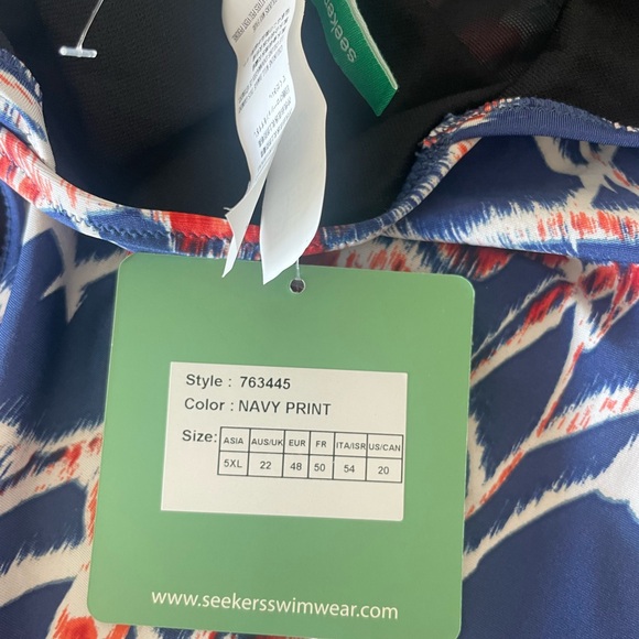 Women SEEKERS ESSENTIALS Australia NWT-One Piece Floral Bella Print Swim Suit-20 - Picture 3 of 8